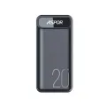 Aspor A396 20000mAh Power Bank With PD Charging, Capacity 20000 mAh / 22.5W, LCD digital display, IQ output. 