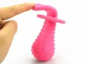 Rubber Pacifier Squeaky Pet Dog Puppy Chew Toys with Bell Sound Inside Tooth Cleaning Molars Toy. 