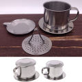 Stainless Steel Vietnam Vietnamese Coffee Simple Drip Filter Maker Infuser. 