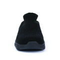 SPLENDOR BLACK CASUAL KNITTED SHOES FOR KIDS - TUK. 
