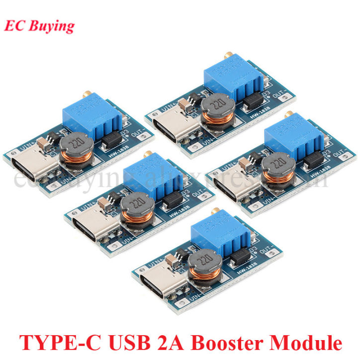 Type-C Usb 2a Dc-Dc Step-Up Power Supply Module Input Voltage Converter ...
