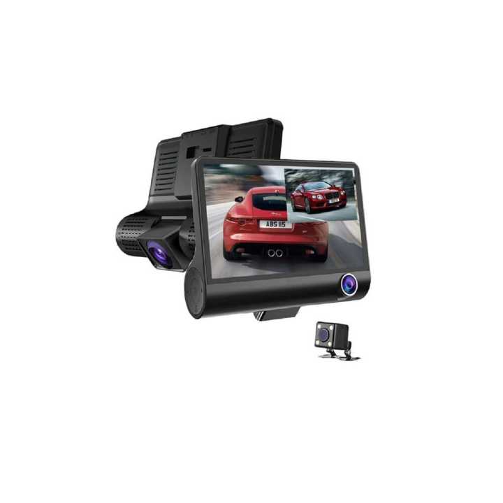 WDR Dashcam 3 Camera Lens Video Car DVR Full HD 1080P