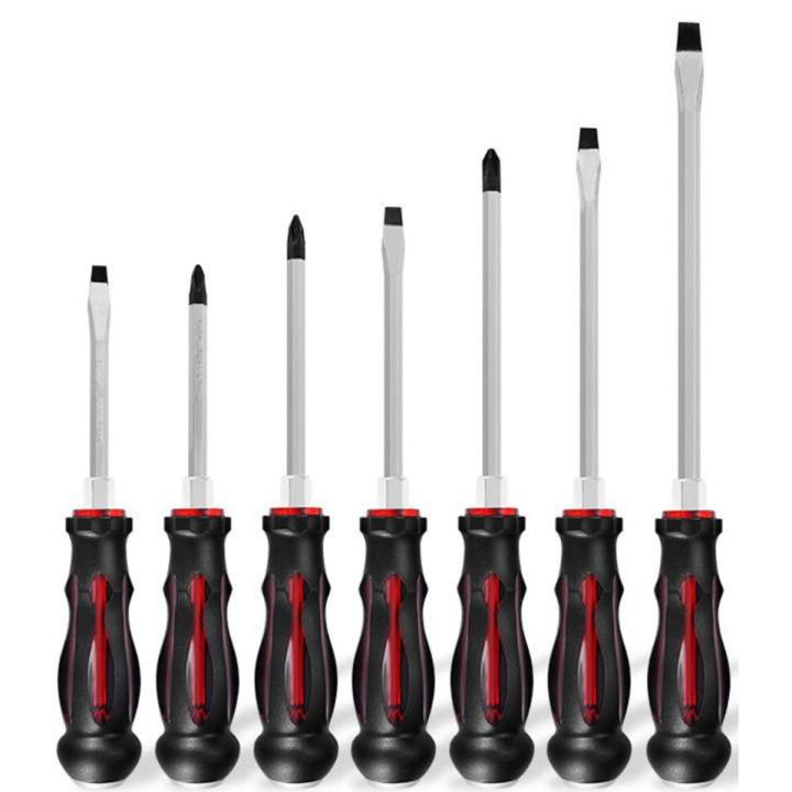 7Pc Screwdriver Set High Quality Magnetic Tip Multi Hand Tools Set Round and Flat Screwdrivers Set Screw Driver Set Screwdrivers Electrician Home Household Repair Tools 7 Piece Round Screwdriver Flat Screwdriver Set