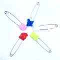 5Pcs Colorful Steel Locking Safety Baby Kids Cloth Nappy Diaper Craft Pins. 