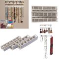 9pcs/set Adhesive Paste Wall Hanger Storage Jewelry Display Jewelry Hooks Holder Storage Organizer Earring Ring Necklace Hanger. 
