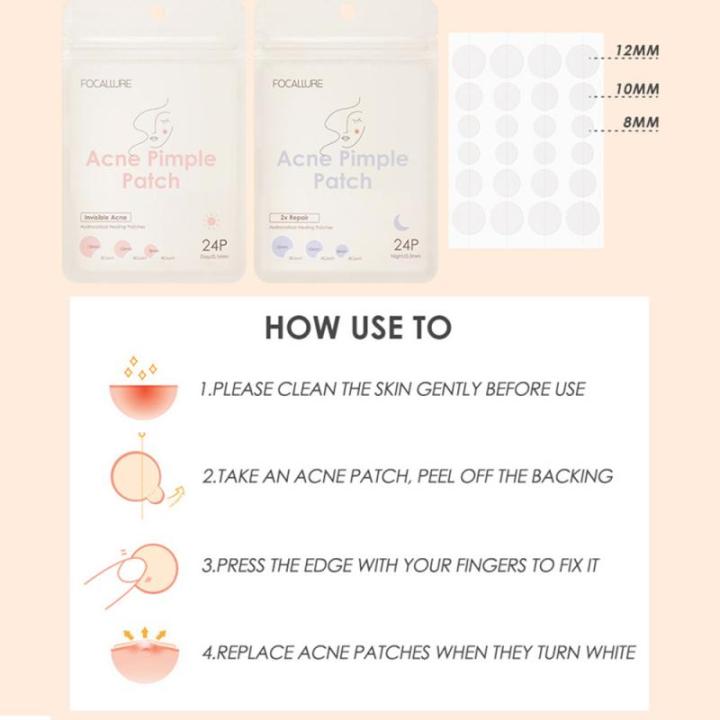 FOCALLURE%202pcs%20Acne%20Patch%20Transparent%20Invisible%20Pimple%20Remover%20Tool%20Day%20And%20Night%202%20Sizes%20Acne%20Sticker%20Face%20Skin%20Care%20Product%20-%20Image%204