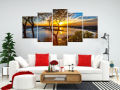 3D Wall Art High Quality Wood Framed Home Decor (5 feet) - Sunshine. 