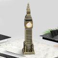 Metal Home Crafts Handicraft Decoration Desktop Ornament Big Ben Model Big Ben Tower Sculpture Home Decoration. 