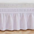 Elastic Polyester Bed Ruffle Skirt Easy Fit Spread Cover Valance Bedroom Home Comfortable Soft Breathable. 