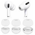 Replacement Eartips For AirPods Pro 1st 2nd Ear Tips Buds Silicone Rubber Eartips Earbuds Cap Gel Accessories XS/S/M/L White. 