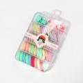 Hair Elastic Small Hair Rubber Bands Kid Girls Hair Ties Cotton Strechaeable Tiny Ponytail Holders For Baby kid Girls Hair Accessories Set (Set of 73 Pcs, With Box, Specially For Baby Girls) - Pack of 1. 