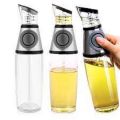 Press And Measure Oil Dispenser - 500Ml - White And Gray Colour. 