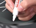 Car Tyre Wheel Metal Permanent White Paint Pen Paint Markers Waterproof Car Tyre Oil-Based Paint Pen Permanent Marker Pen for tyres - White. 