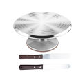 KOKKO Cake Stand, 12 Inch Rotating Cake Turntable With 3 Scrapers, Spatula, Cake Shovel, Baking Decorating Supplies For Baking Enthusiasts, Baking Course. 