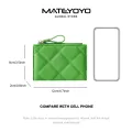 MATEYOYO Women's Wallet Simple Diamond Pattern Wallet Fashion Purse Money Bag Multifunctional Clutch Wallet PU Leather Card Wallet Zipper Co-in Pocket. 