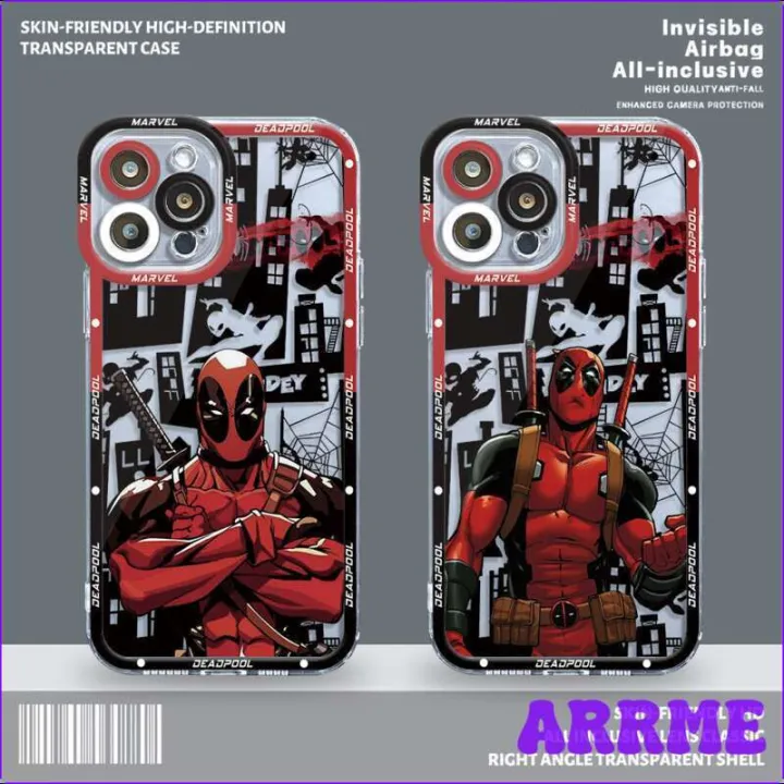 [Arrme] Xiaomi POCO X3 NFC X4 X5 M3 M4 11 Lite 11t Pro Shell Funda Deadpool Transparent Weiche abdekkun ☆
