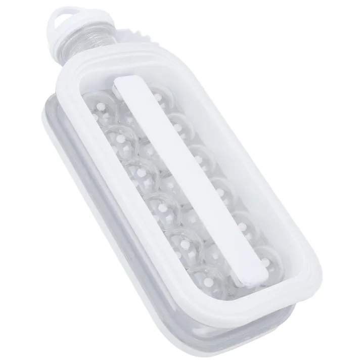 Portable Ice Making Bottle, Foldable Plastic and Silicone Ice Ball Maker for Drinking Shop for Household
