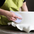 Cake Decorating Smoother Polisher - White White Household Cake Smoother Polisher Tools Cake Decorating Silicone Smoother Tools Baking Fondant Tool Kitchen Mold Sugar. 