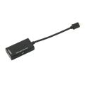 Display Port Micro USB To HDMI Adapter Cable Converter Black 12cm Data transmission line. 