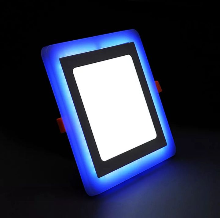 18w Two Color LED Blue Panel Light for Sunk (Ceiling) (3 steps) (18+6) W