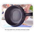 New Multi-function Portable Cooker Non-stick Stainless Steel Electric Skillet Fry Pan Rice Cooker - 1L. 