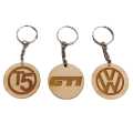 Personalized Wooden Key Tags: Key Chain and Key Ring with Custom Engraving.. 