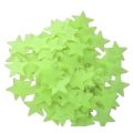 100 Star Stikers Pack, Green Colour Fluorescent Glow in The Dark Star Wall Sticker. 