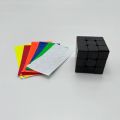 gan cube [Picube] No Sticker DIY 3x3x3 Magic Cube Black Body with Plastic Kit Color 3x3 Professional Cubo Magico Puzzle Toys KidWooden Toys. 