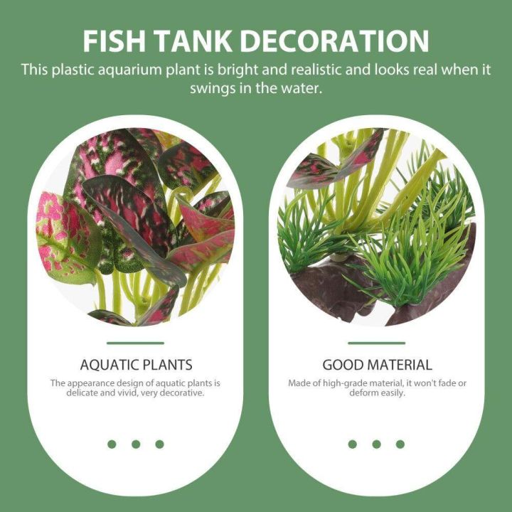 LONNGZHUAN%20Fish%20Tank%20Aquascape%20Ornaments,%20Plastic%20Fish%20Tank%20Decorations%20Simulation%20Plant%20Decoration,%20Environmentally%20Friendly%20Aquarium%20Accessories%20Artificial%20Water%20Plants%20Fish%20Tank%20-%20Image%204