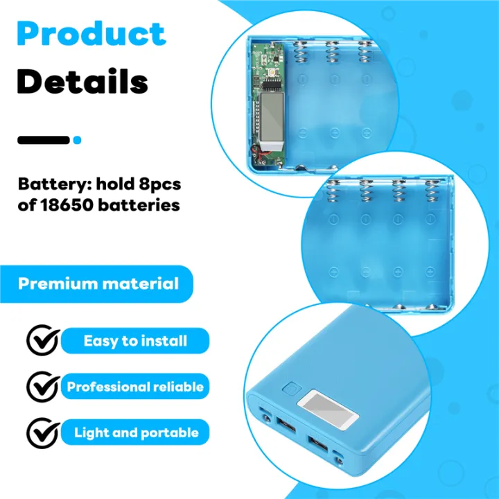 AF91-DIY%208X18650%20Portable%20Power%20Bank%20Case%20Box%20LCD%20Display%20Dual%20USB%20Power%20Bank%20Box%20KIT%20Power%20Bank%2018650%20-%20Image%203