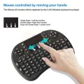 Mini Wireless Keyboard with Touchpad, 2.4Ghz Wireless Mini Handheld Remote Control Keyboard with Rechargeable Battery by Gecen Compatible with, Smart TV, HTPC, PS3,etc.. 