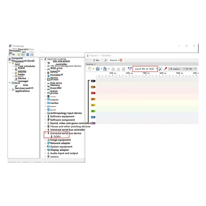 NanoDLA Logic Analyzer TYPE-C SCM ARM FPGA Debugging Protocol Analyzer ...