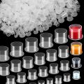 100pcs Disposable Tattoo Ink Cups Caps Permanent Makeup Pigment self standing Plastic Ink Container Cap Tattoo Accessories. 