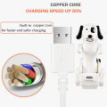 USB Cable Funny Humping Dog Charger for iPhone 13/12/11 and More, Moving Spotty Dog Fast Charger USB Cable. 