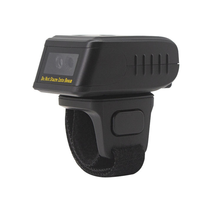Barcode Scanner 1D/2D/QR Barcode Portable Finger Handheld Wearable Ring Code Reader Support for Windows PC Computers Supermarket Library Express Company Warehouse