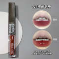 keke mood Glossy Double-Ended Glaze Water Mirror Gloss Matte Lip Mud Bare Face Affordable Lipstick. 