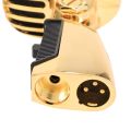 Professional Wired Vintage Classic Microphone Dynamic Vocal Mic Microphone for Live Performance Karaoke(Gold). 