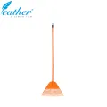 HEAVY DUTY PLASTIC GARDEN RAKE WITH 120CM PLASTIC COATED METAL HANDLE. 