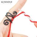 Yarn Tension Ring Adjustable Crochet Ring for Perfect Yarn Tension Control Ideal for Crocheters Knitters Flexible Easy to Use Aluminum Crochet Ring. 