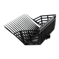 Pitchfork Head, Horse Manure Rake Stable Waste Removal for Picking Up Manure, Black. 