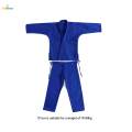Judo Gi Men Women Clothes Breathable Costumes Dobok Arts Taekwondo Suit Karate Blue 175cm. 