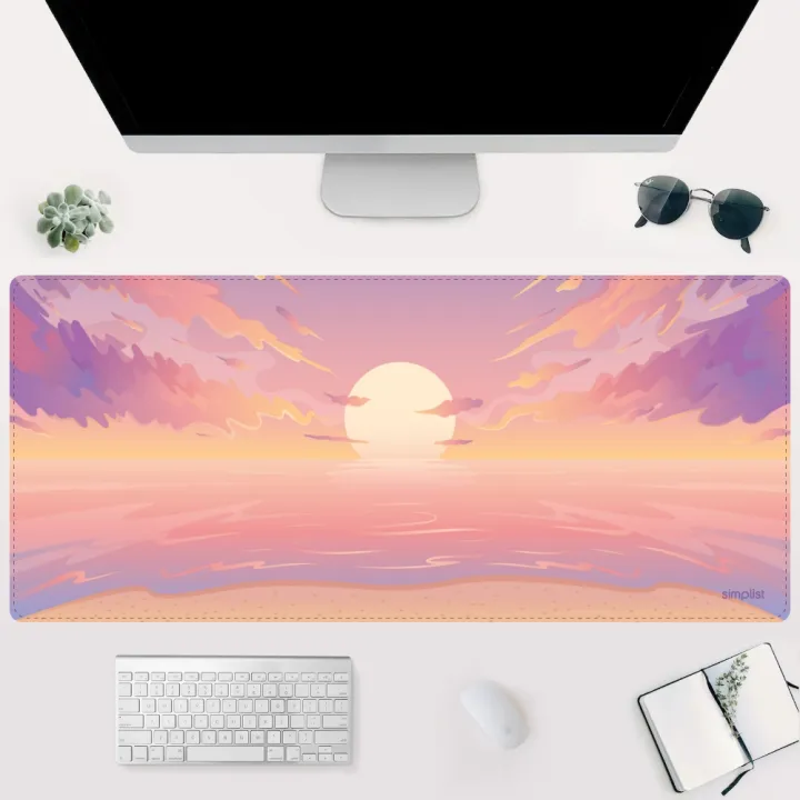 Simplist Gimars Large Mousepad - Printed Rubber Gaming Mouse Pad Desk Mat (90×40 CM) – Extended Non-slip Mousepad for Home and Office