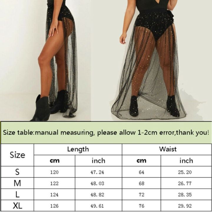 Women%20Wrap%20Chiffon%20Skirt%20Summer%20Holiday%20Mesh%20Skirts%20Beach%20Mesh%20Fashion%20Black%20Mesh%20Skirts%20-%20Image%202
