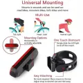 2 Pcs Bicycle Rechargeable Front And Back Cycle Light Cycling Lamp USB Headlight With Rear Light Bicycle Accessories. 