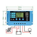 EsoGoal 30A Solar Charge Controller Solar Panel Controller 12V/24V Adjustable L-CD Display S-olar Panel B-attery Regulator With U-SB P-ort A-uto P-WM C-ontrollers I-ntelligent S-ystem C-harging C-ontroller For Home. 