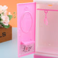 1/12 1/6 Dollhouse Miniature Pink Plastic Wardrobe for Dolls House Accessories MJK. 