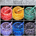 LILYCUTE Reflective Glitter Liner Gel Nail Polish Gold Silver Semi Permanent Soak Off UV Graffiti Stripe DIY Painting Nail Gel. 