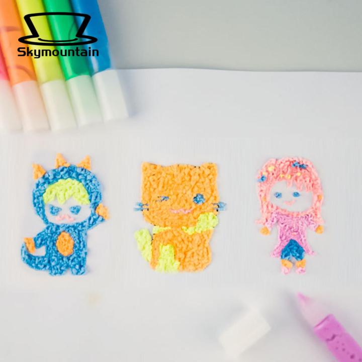 Children%203d%20Drawing%20Tool%206pcs%20Fluffy%20Paint%20Colorful%20Bubble%20Pens%20for%20Diy%203d%20Art%20Crafts%20Fun%20Drawing%20Pen%20Set%20for%20Home%20School%203d%20Pen%20for%20Kids%20-%20Image%209