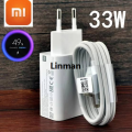 Linman Mi 33W Fast Charger with USB Type-C Cable 1M for Mi Turbo Charge Fast Charger Adapter 33W TurbBargain price o Charge USB C Cable for Xiaomi Pad 6/5/11 Lite/Mi 11i/10T/11 Lite/Redmi Note 12S 11 11S 10 Pro. 