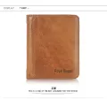 【BestGO】Royal Bagger  Cow Leather Fashion RFID Short Wallet Purse For Men Boys Business Card Clip Bag Men's Casual High Capacity Multifunction Holder Bags Multi-Card Position Wallets. 